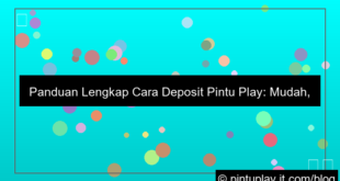 cara deposit pintu play
