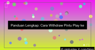 cara withdraw pintu play