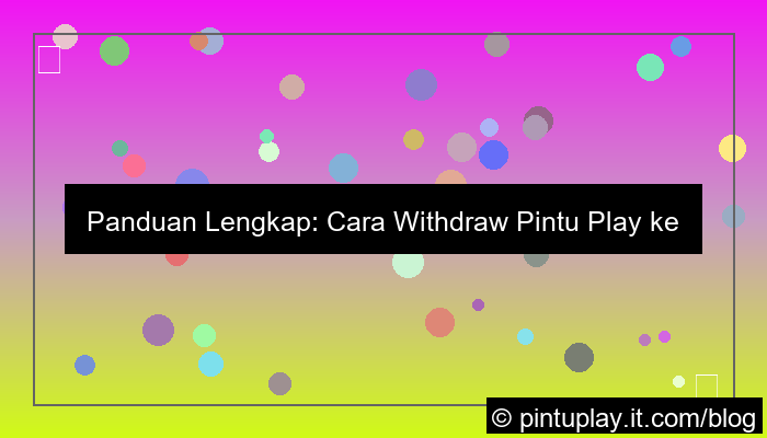 cara withdraw pintu play