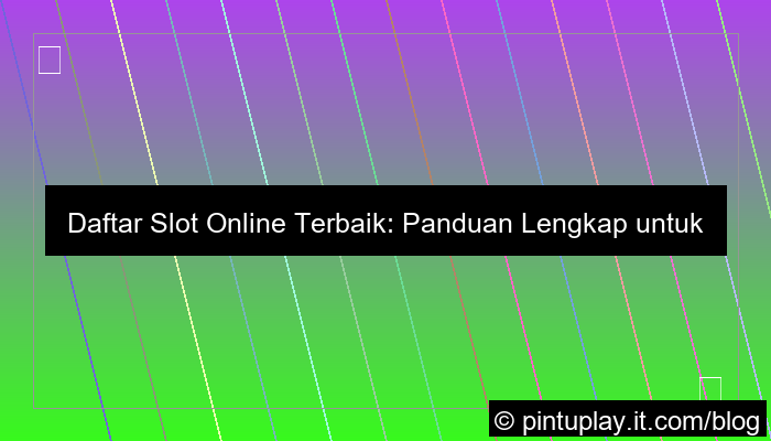 visual daftar slot online