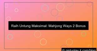ilustrasi mahjong ways 2 bonus cashback