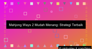 mahjong ways 2 mudah menang