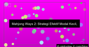 mahjong ways 2 pilihan modal kecil