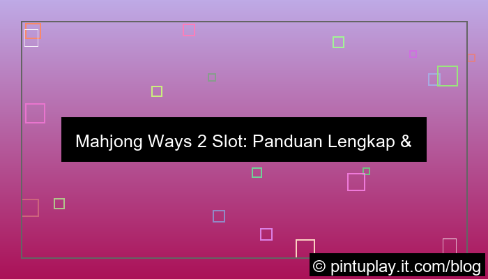 visual mahjong ways 2 slot