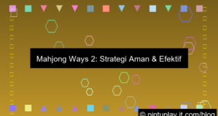 visual mahjong ways 2 strategi aman pemula