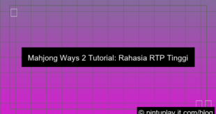 mahjong ways 2 tutorial rtp tinggi
