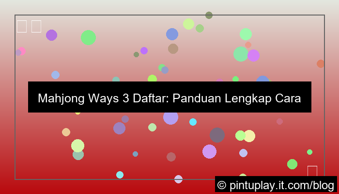 visual mahjong ways 3 daftar