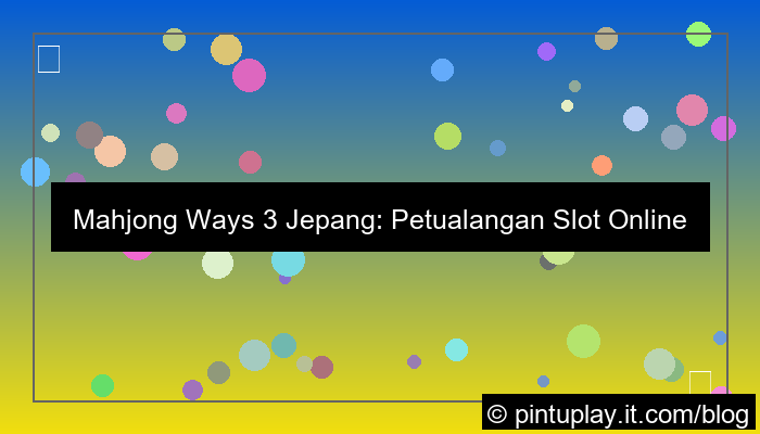 visual mahjong ways 3 jepang