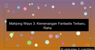 mahjong ways 3 kemenangan fantastis terbaru