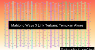 mahjong ways 3 link terbaru