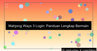 mahjong ways 3 login