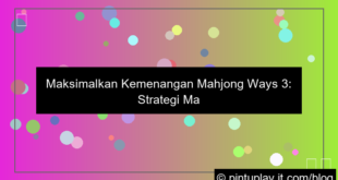 ilustrasi mahjong ways 3 main saat rtp tinggi