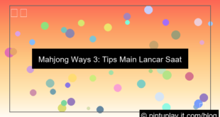 mahjong ways 3 main saat server stabil