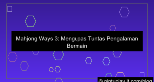 desain mahjong ways 3 pengalaman pemain