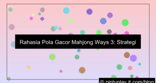 mahjong ways 3 pola gacor