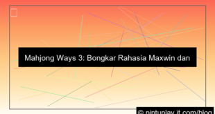 mahjong ways 3 rahasia maxwin
