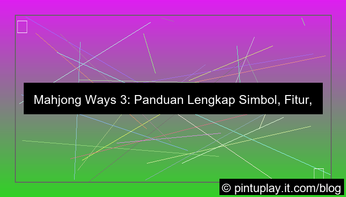 mahjong ways 3 simbol lengkap