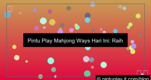 pintu play mahjong ways hari ini
