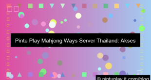 pintu play mahjong ways server thailand