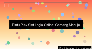 pintu play slot login online