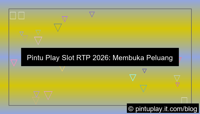 pintu play slot rtp 2026