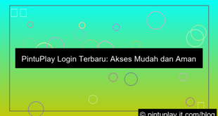 gambar pintuplay login terbaru