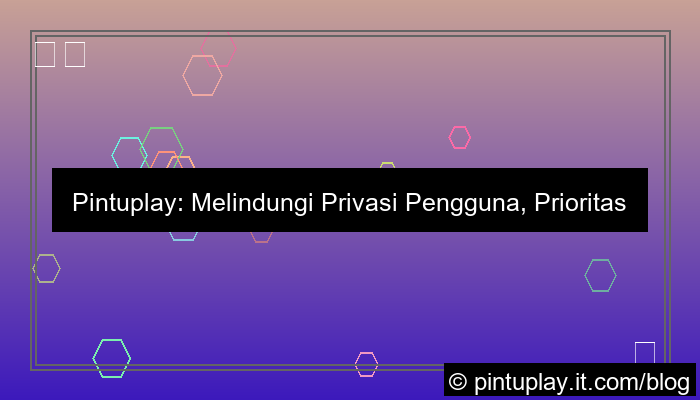 pintuplay perlindungan privasi