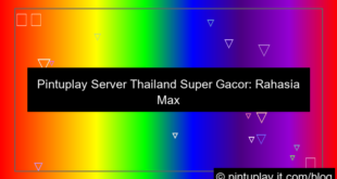 pintuplay server thailand super gacor
