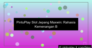 pintuplay slot jepang maxwin
