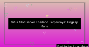 situs slot server thailand