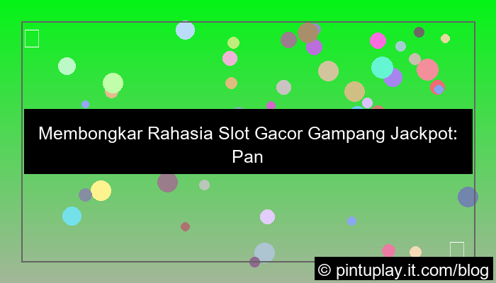 slot gacor gampang jackpot