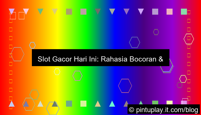 grafik slot gacor hari ini