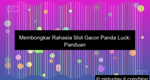 slot gacor panda luck