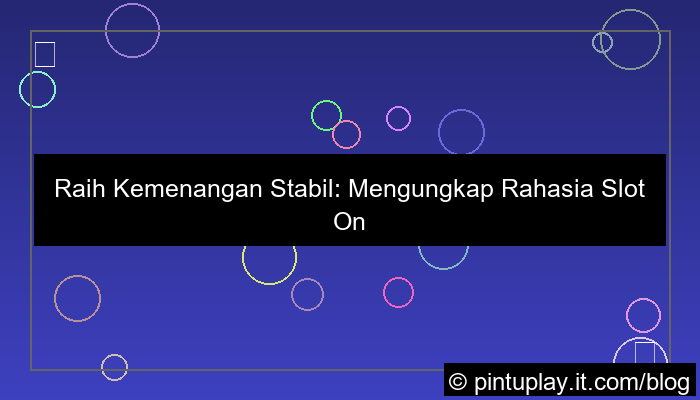 slot online game rtp konsisten