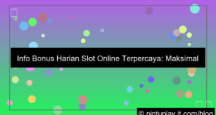 ilustrasi slot online info bonus harian