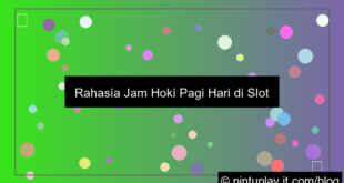 slot online jam hoki pagi hari