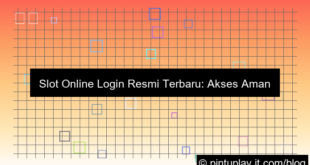 slot online login resmi terbaru