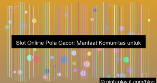 desain slot online pola gacor komunitas