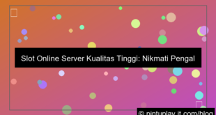 ilustrasi slot online server kualitas tinggi