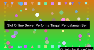 visual slot online server performa tinggi