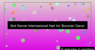 slot server internasional hari ini