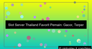 slot server thailand favorit pemain