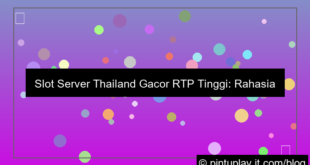 grafik slot server thailand gacor rtp tinggi