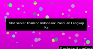 grafik slot server thailand indonesia