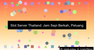 slot server thailand jam sepi peluang besar