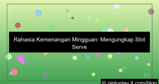 slot server thailand kemenangan mingguan