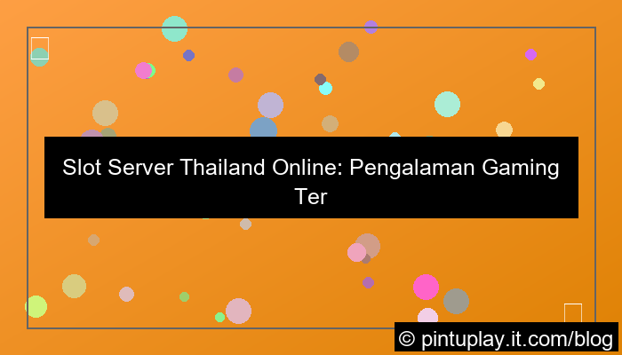 slot server thailand online