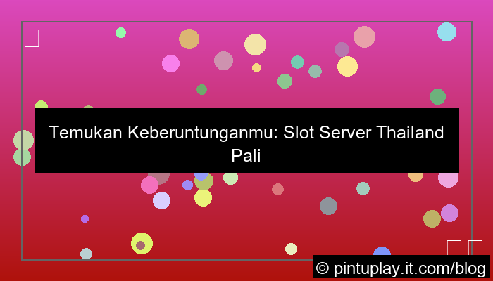 grafik slot server thailand paling hoki