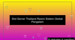 ilustrasi slot server thailand resmi sistem global